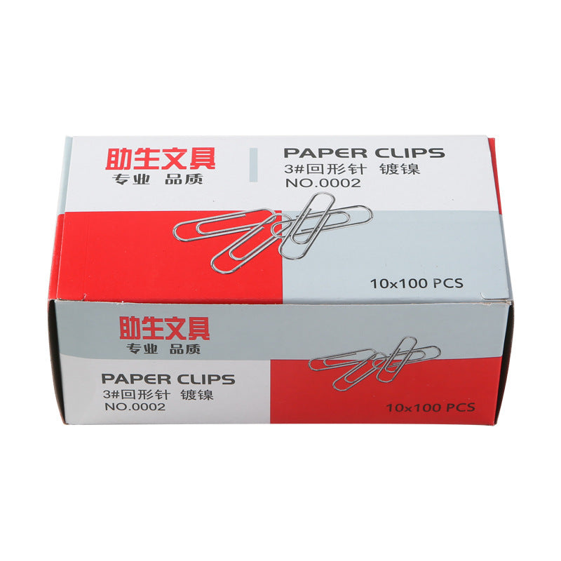Fixed Needle Office Supplies Stationery Paper Clip 3 Metal Paper Clip Pin Box 80 Wholesale Can Be Fixed