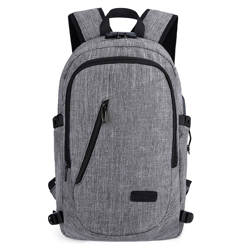 Backpack Men&#039;s Fixed Oxford Cloth Business Leisure Outdoor Backpack College Student Schoolbag Anti-theft Computer Bag