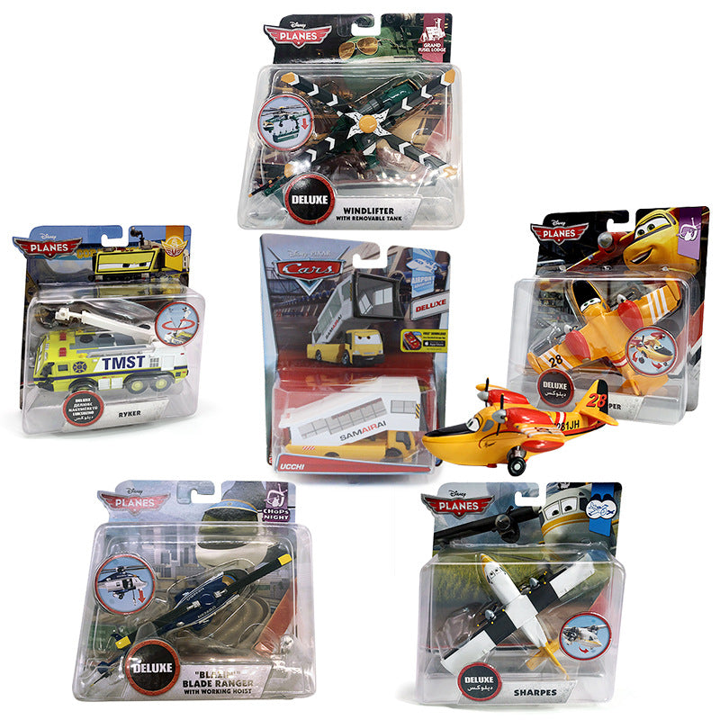 Air Force Alloy Packaged Fire Truck Rescue Helicopter Transport Vehicle Wind Blade Model Toy