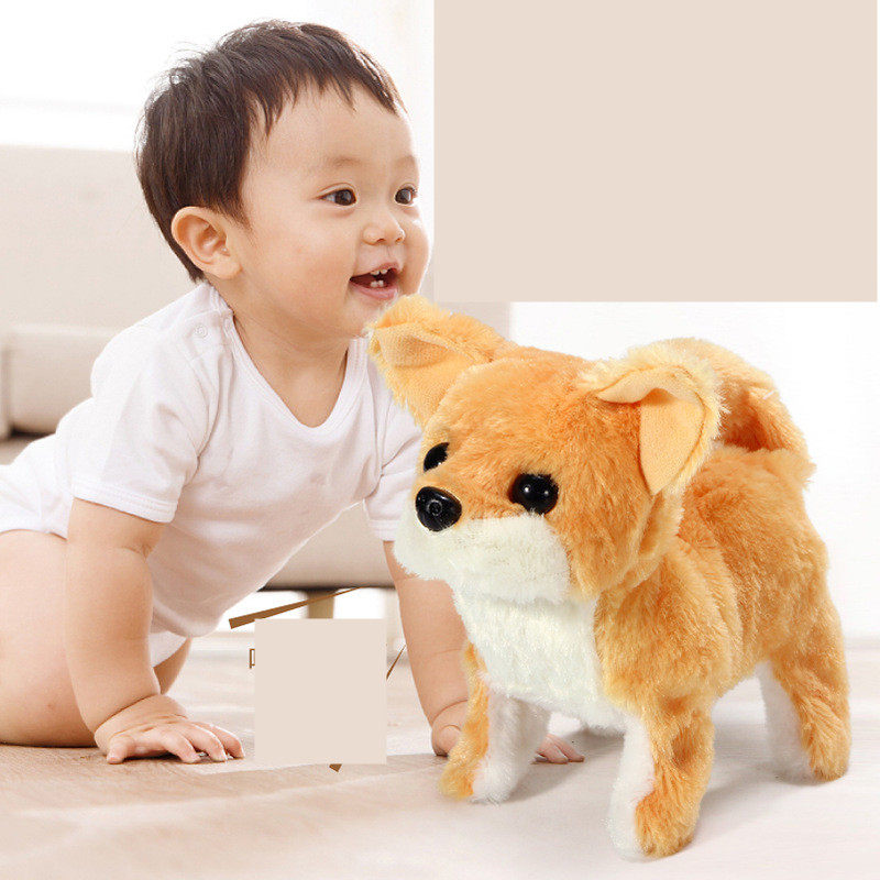 Children&#039;s Electric Animal Plush Toys Corgi Teddy Bunny