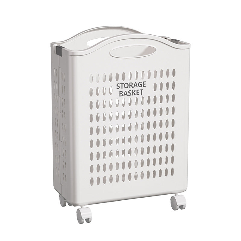 Household Foldable Dirty Clothes Basket Dirty Clothes Storage Basket Bucket Laundry Basket Wall-mounted Portable Large Capacity Dirty Clothes Basket