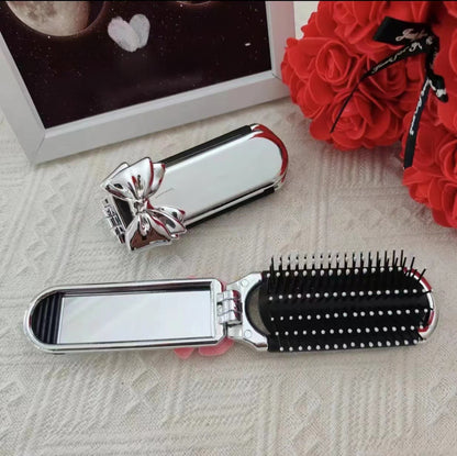 Cute Folding Household Simple Mini Lady Portable Dual-use Girl Student Detachable Air Cushion Press Air Bag Comb
