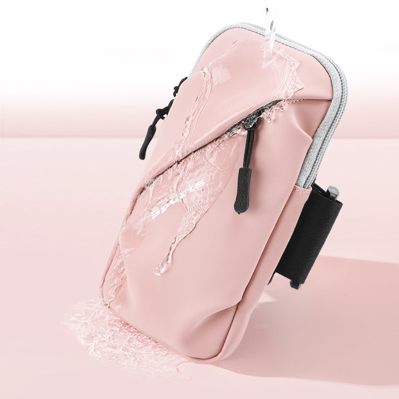 Breathable Pu Arm Band Sports Running Arm Bag Fitness Wrist Pouch Outdoor Cycling Men&#039;s Sleeve Mobile Phone Hand Bag