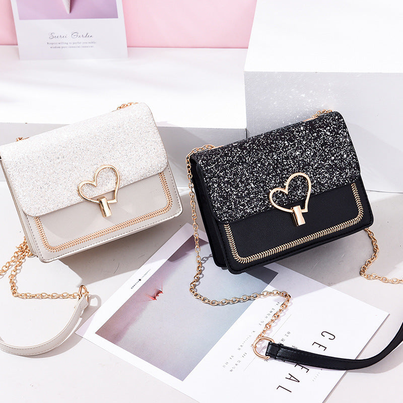 Bright Diamond New Bag Female Korean Version Of Cool Fashion Women&#039;s Bag Fresh Slung Shoulder Handbag A Generation Of Hair