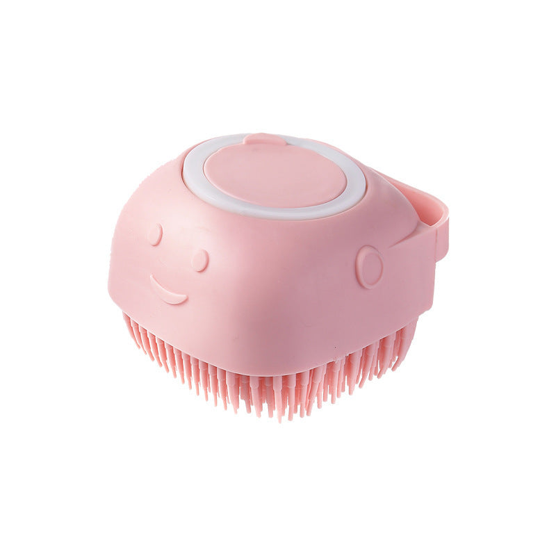 Baby Pet Bath Artifact Massage Brush Safety Baby Soft Hair Shampoo Brush Bath Household Silicone Bath Brush