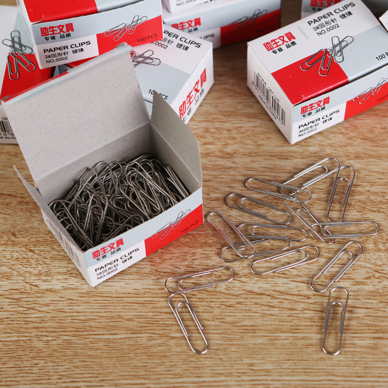 Fixed Needle Office Supplies Stationery Paper Clip 3 Metal Paper Clip Pin Box 80 Wholesale Can Be Fixed