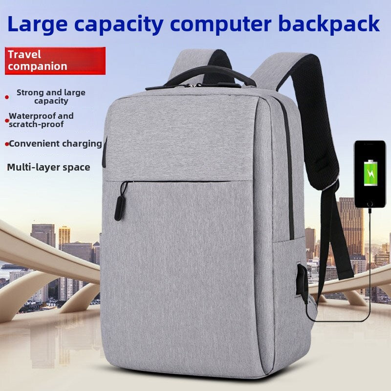 Business Oxford Men&#039;s Backpack Waterproof Shockproof 15.6 Inch Laptop Bag Outdoor Lightweight Commuting Backpack