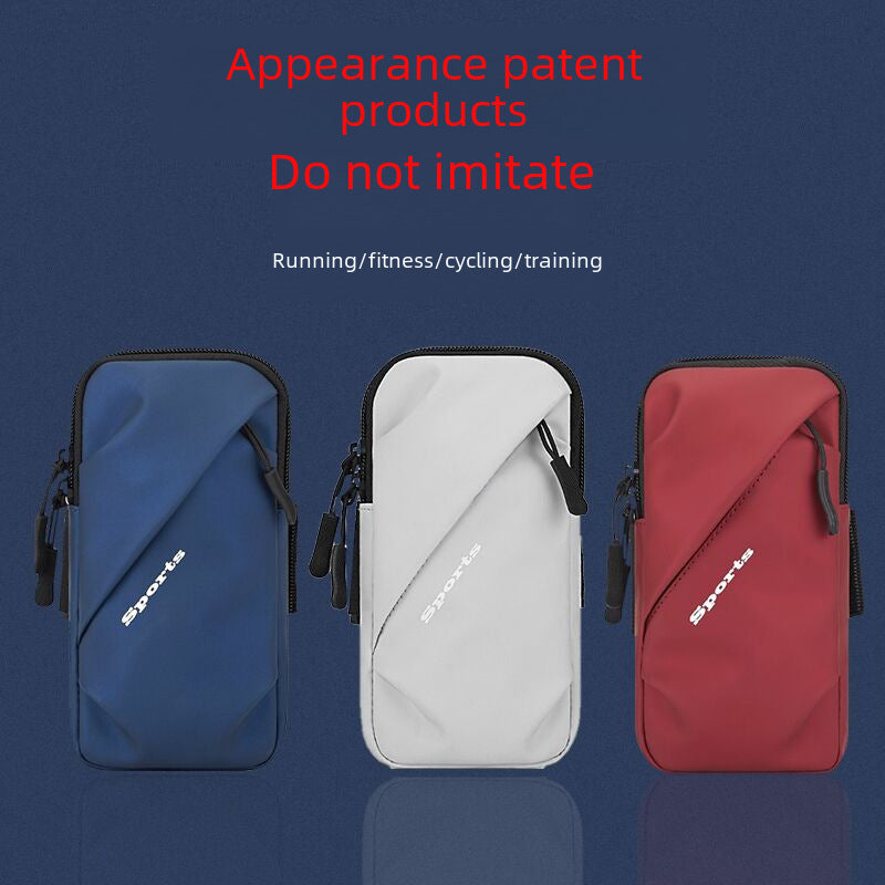 Breathable Pu Arm Band Sports Running Arm Bag Fitness Wrist Pouch Outdoor Cycling Men&#039;s Sleeve Mobile Phone Hand Bag
