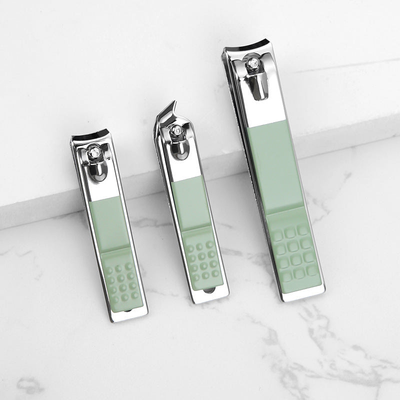 Nail Clippers Suit 16-piece Matcha Green Folding Bag Nail Clippers Suit Nail Clippers Manicure Eyebrow Shaping Tools Suit