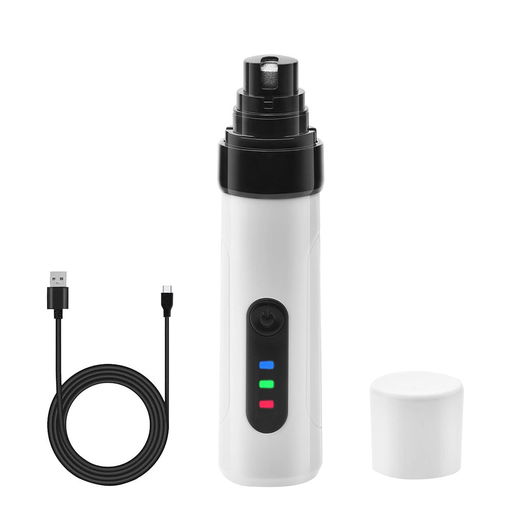Automatic 2-speed Pet Nail Grinder USB Rechargeable Cat And Dog Manicure Claw Grinder Animal Multifunctional Intelligent Nail Clippers