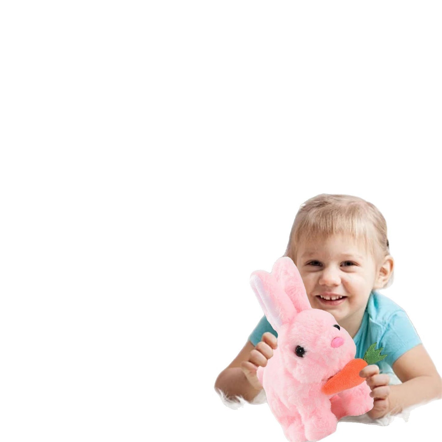 Simulation Rabbit Electric Plush Toy Will Walk, Will Call, Will Move Mouth And Shake Ears Pet Toy