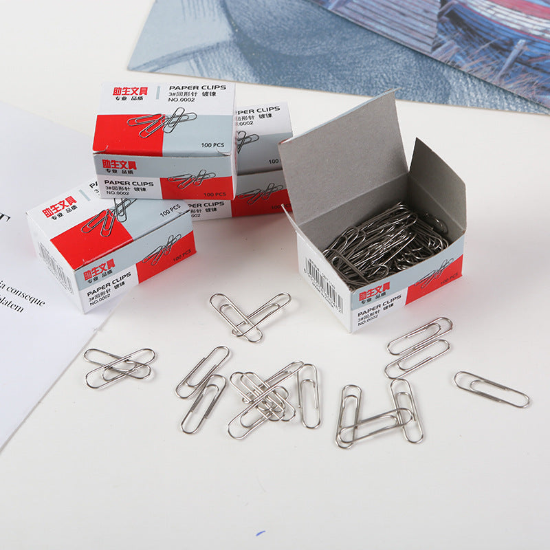 Fixed Needle Office Supplies Stationery Paper Clip 3 Metal Paper Clip Pin Box 80 Wholesale Can Be Fixed