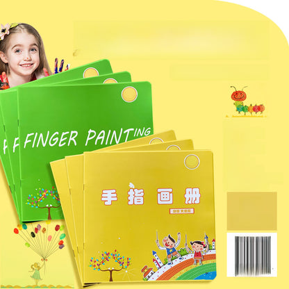 Children&#039;s Finger Printing Pad Printing Pad Round Six-color PVC Palm Finger Printing Paint Environmental Protection Washable
